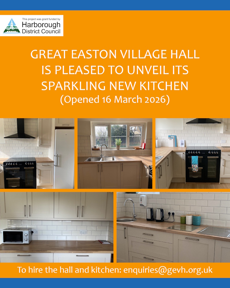 Great Easton Village Hall - New Kitchen